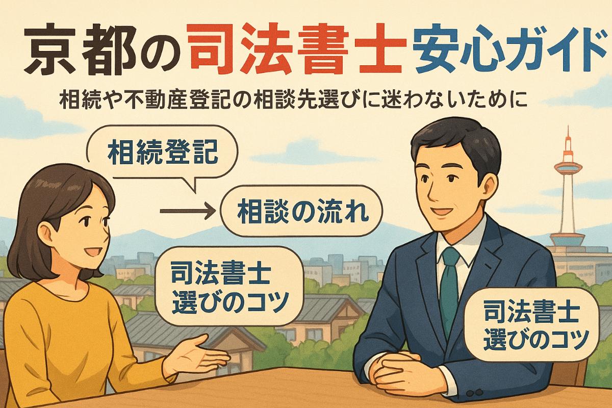 京都市の司法書士を選ぶ方法と相続・不動産登記相談の安心ガイド ｜ 滋賀県大津市で司法書士をお探しなら和田正俊事務所にお任せください！